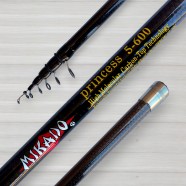 Вудка Mikado Princess з кільцями, тест 10-30г, довжина 6м